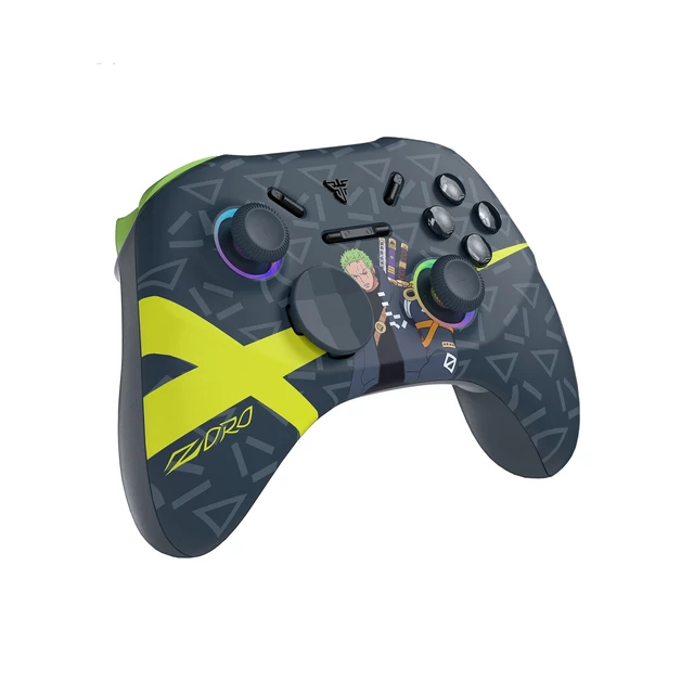 Alt view image 3 of 7 - FANTECH WGPI5V2A Zoro Gaming Controller, One Piece Edition, Wireless Tri-Mode (2.4G/Bluetooth 5.0/Wired),Hall Effect Trigger Buttons, Four-Level Vibration, 1000Hz Polling Rate, Gray