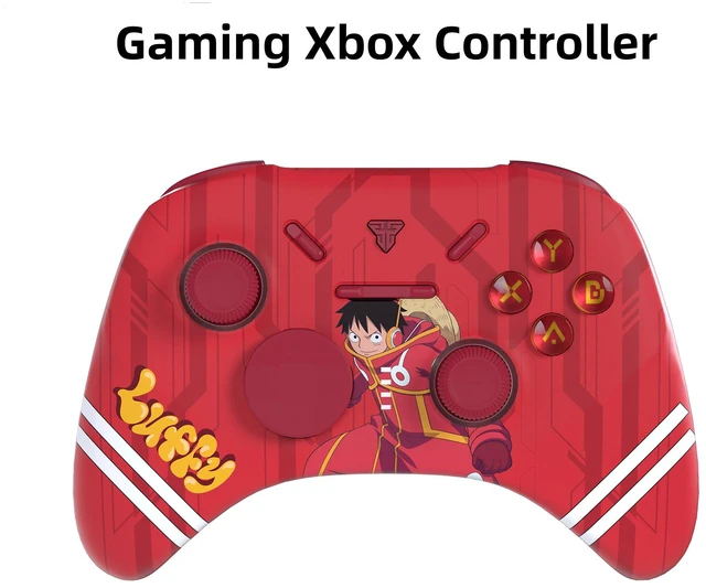 Main image of FANTECH WGPI5V2A Luffy Gaming Controller, One Piece Edition, Wireless Tri-Mode (2.4G/Bluetooth 5.0/Wired),Hall Effect Trigger Buttons, Four-Level Vibration, 1000Hz Polling Rate, Red