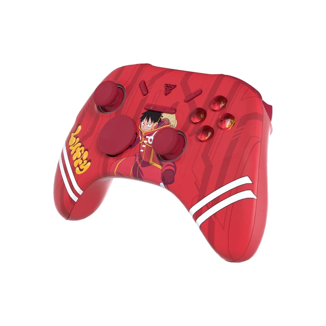 Alt view image 2 of 7 - FANTECH WGPI5V2A Luffy Gaming Controller, One Piece Edition, Wireless Tri-Mode (2.4G/Bluetooth 5.0/Wired),Hall Effect Trigger Buttons, Four-Level Vibration, 1000Hz Polling Rate, Red