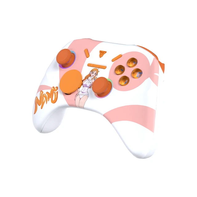 Alt view image 2 of 7 - FANTECH WGPI5V2A Nami Gaming Controller, One Piece Edition, Wireless Tri-Mode (2.4G/Bluetooth 5.0/Wired),Hall Effect Trigger Buttons, Four-Level Vibration, 1000Hz Polling Rate, Pink