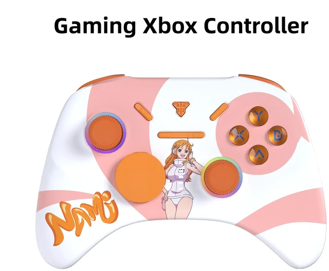 Main image of FANTECH WGPI5V2A Nami Gaming Controller, One Piece Edition, Wireless Tri-Mode (2.4G/Bluetooth 5.0/Wired),Hall Effect Trigger Buttons, Four-Level Vibration, 1000Hz Polling Rate, Pink