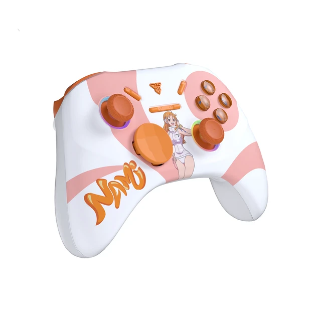 Alt view image 3 of 7 - FANTECH WGPI5V2A Nami Gaming Controller, One Piece Edition, Wireless Tri-Mode (2.4G/Bluetooth 5.0/Wired),Hall Effect Trigger Buttons, Four-Level Vibration, 1000Hz Polling Rate, Pink