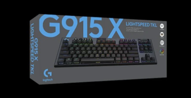 Alt view image 4 of 7 - Logitech G915 LIGHTSPEED TKL Wireless Mechanical Gaming Keyboard, - Low Profile GL Brown Tactile Switches, LIGHTSYNC RGB, Bluetooth Support - Black