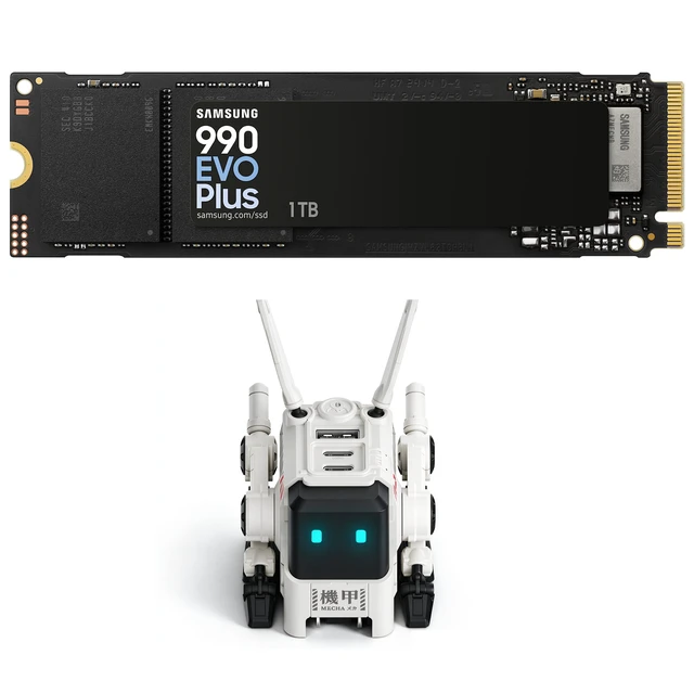 Main image of GravaStar 65W USB Charger + SAMSUNG 990 EVO Plus 1TB Internal NVMe M.2 2280 SSD, PCIe Gen4 x4 / Gen5 x2 NVMe 2.0, Up to 7150MB/s Read 6300MB/s Write, V-NAND TLC, HMB, 600TBW, 9g,AES 256 Encryption