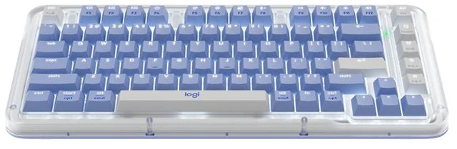 Alt view image 4 of 7 - Logitech Amber Series K75M Wireless Mechanical Keyboard, UniCushion Gasket Structural Design,920-013301,purple