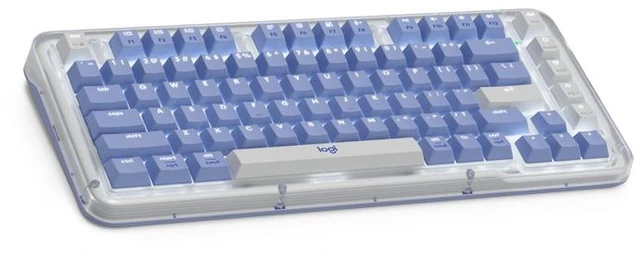 Alt view image 7 of 7 - Logitech Amber Series K75M Wireless Mechanical Keyboard, UniCushion Gasket Structural Design,920-013301,purple
