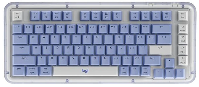 Alt view image 3 of 7 - Logitech Amber Series K75M Wireless Mechanical Keyboard, UniCushion Gasket Structural Design,920-013301,purple