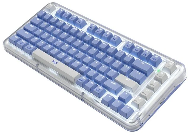 Alt view image 6 of 7 - Logitech Amber Series K75M Wireless Mechanical Keyboard, UniCushion Gasket Structural Design,920-013301,purple