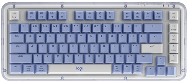 Main image of Logitech Amber Series K75M Wireless Mechanical Keyboard, UniCushion Gasket Structural Design,920-013301,purple