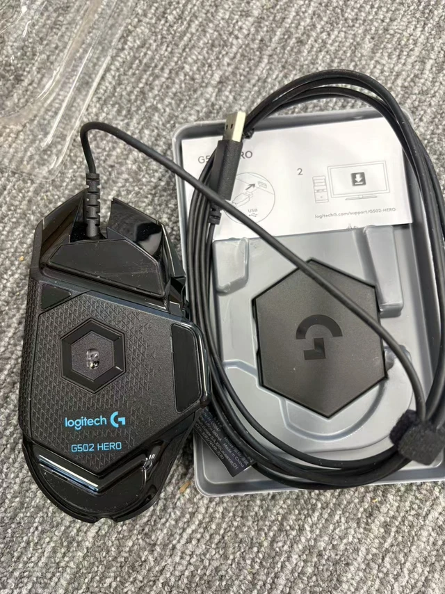 Alt view image 3 of 4 - Logitech G502 HERO High Performance Wired Gaming Mouse, HERO 25K Sensor, 25,600 DPI, RGB, Adjustable Weights, 11 Programmable Buttons, On-Board Memory, PC / Mac