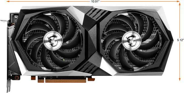 Alt view image 3 of 7 - MSI Gaming Radeon RX 6600 XT 8GB GDDR6 PCI Express 4.0 ATX Video Card RX 6600 XT GAMING X 8G