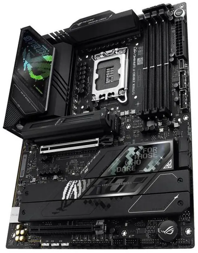 Alt view image 7 of 7 - ASUS ROG STRIX Z890-F GAMING WIFI Intel Z890 LGA 1851 ATX motherboard, DDR5 slots, DIMM Flex, AEMP III, WiFi 7, 5×M.2 slots,NPU Boost, ASUS AI Advisor, AI Overclocking, AI Cooling II, Polymo Lighting