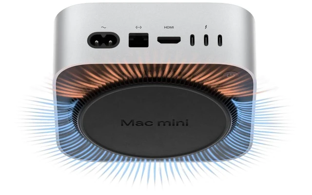 Alt view image 6 of 7 - Apple 2024 Mac Mini M4 Ultra Compact Desktop Computer M4 chip10core CPU10core GPU24GB Unified Memory2TB SSD StorageGigabit EthernetWi-Fi 6EThunderbolt 4Works with iPhone/iPadExcellent