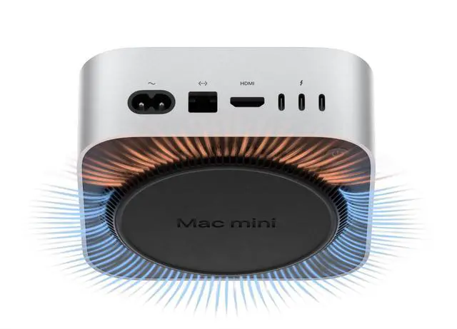 Alt view image 6 of 7 - Apple 2024 Mac Mini Compact Desktop, M4 Pro Chip, 12-Core CPU, 16-Core GPU, 16-Core NE, 24GB Unified Mem, 8TB SSD, GbE, Wi-Fi 6E, TB5, HDMI 2.1, BT5.3, iPhone/iPad Compatible, Pro High-Speed Computing