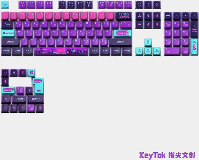 Alt view image 4 of 4 - KOL Pixel           Dye-Sub KOL Keycaps