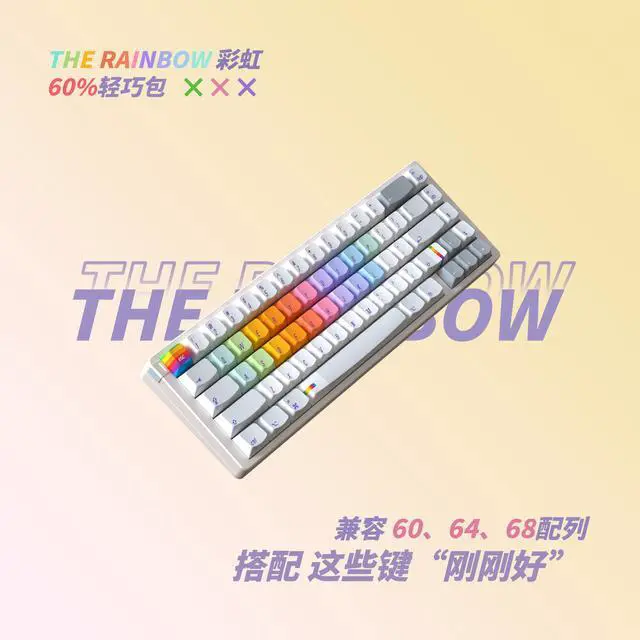 Alt view image 2 of 5 - KeyTok
Rainbow
Smile Profile Dye-Sub PBT Keycaps