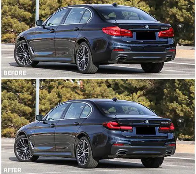 Alt view image 5 of 5 - LED Facelift Tail Lights for BMW G30 F90 M5 5 Series 2018 2019 2020 Sequential Indicator Rear Lamps With Guards
