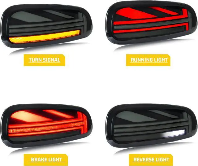 Alt view image 3 of 5 - LED Tail Lights for BMW Mini Cooper F54 2016 2017 2018 2019 Clubman Facelift Sequential Turn Signal Start-up Animation Rear Lamps Error Free Assembly Accessary