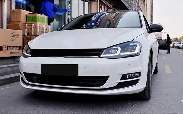 Alt view image 4 of 5 - LED Facelift Headlights fit for Volkswagen Golf 7 VII MK7 2015 2016 2017 Sequential Indicator Projector Replacement Front Lamps Assembly CANNOT FIT GTI