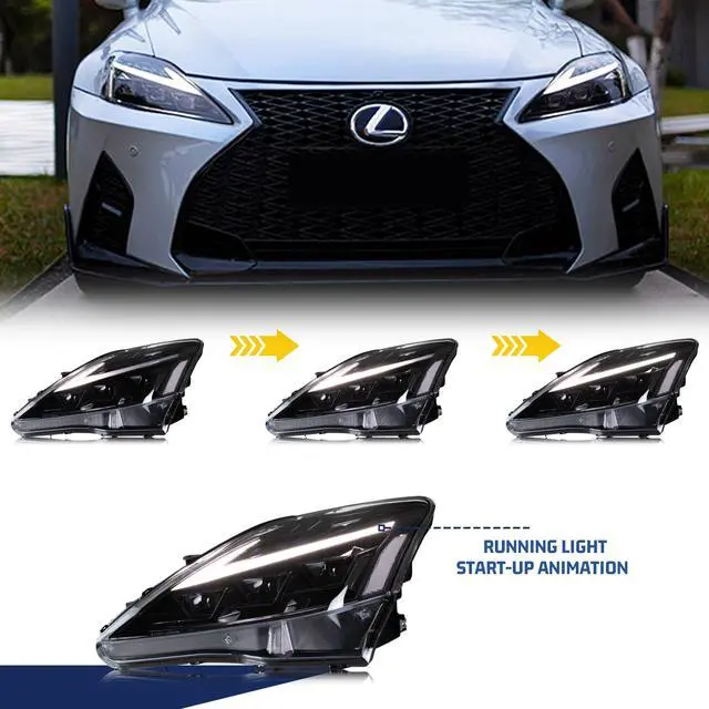 Alt view image 4 of 5 - LED RGB Facelift Headlights for Lexus IS250 IS350 ISF 2006-2013 Start-up Animation Sequential 2is Front Lamps Projector Custom Accessary Assembly
inginuity time LED RGB Facelift Headlig