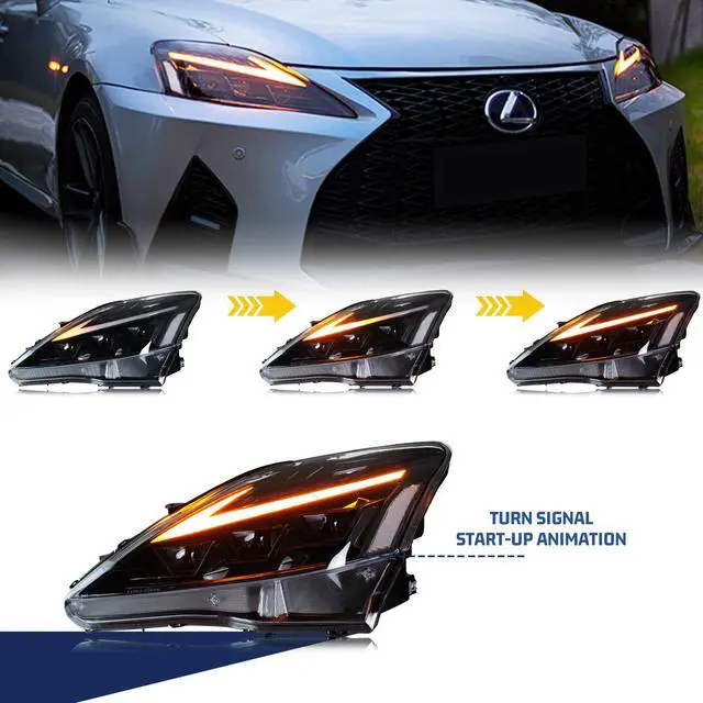Alt view image 2 of 5 - LED RGB Facelift Headlights for Lexus IS250 IS350 ISF 2006-2013 Start-up Animation Sequential 2is Front Lamps Projector Custom Accessary Assembly
inginuity time LED RGB Facelift Headlig