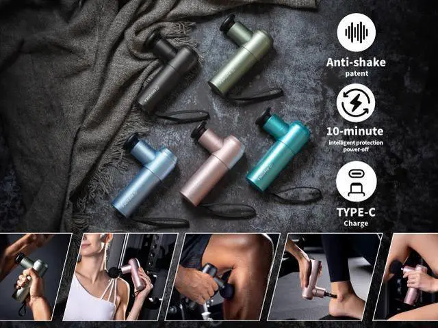 Alt view image 7 of 7 - Project Mars PISOOKA X2 Mini Massage Gun, Intellitopia Massage Gun, Lightweight Portable Massage Gun for Muscle Relaxation, Compact Handheld Massager for Deep Tissue Percussion (Dark Green)