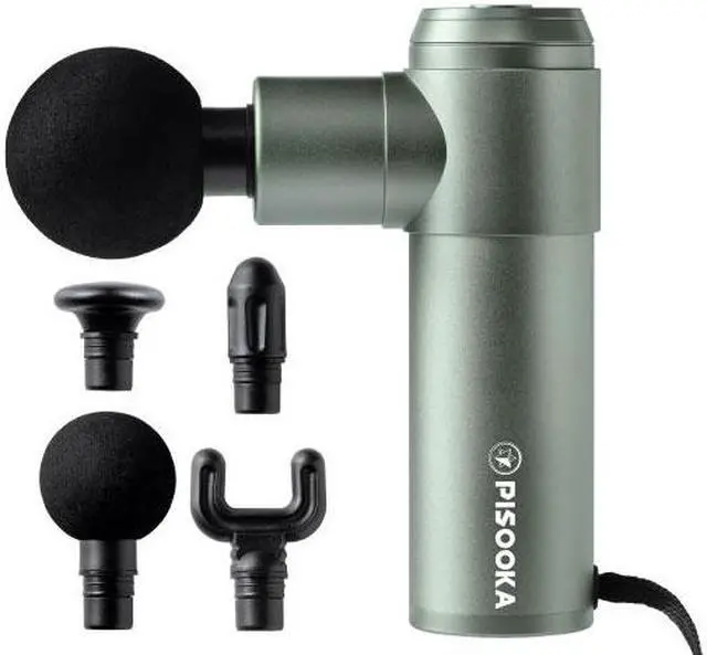 Main image of Project Mars PISOOKA X2 Mini Massage Gun, Intellitopia Massage Gun, Lightweight Portable Massage Gun for Muscle Relaxation, Compact Handheld Massager for Deep Tissue Percussion (Dark Green)