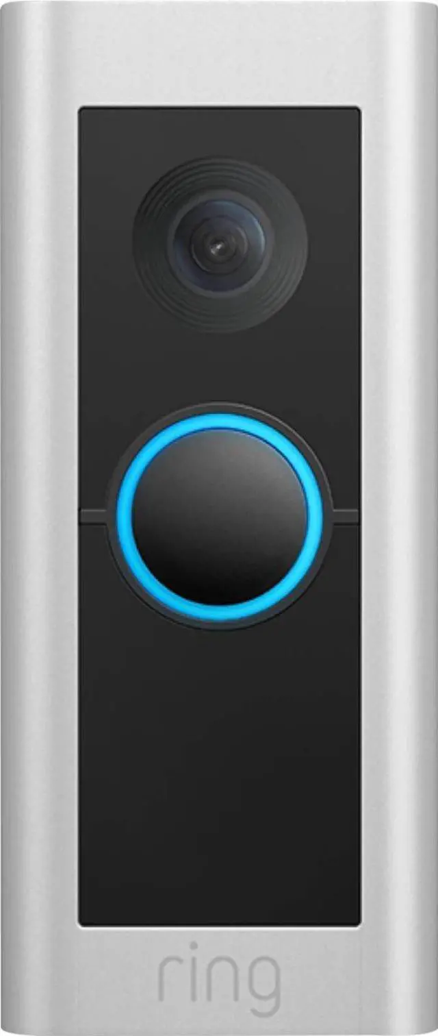 Alt view image 3 of 6 - Ring Video Doorbell Pro 2 - Wireless - Satin Nickel
