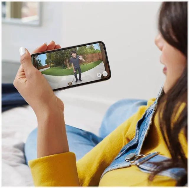 Alt view image 4 of 6 - Ring Video Doorbell Pro 2 - Wireless - Satin Nickel