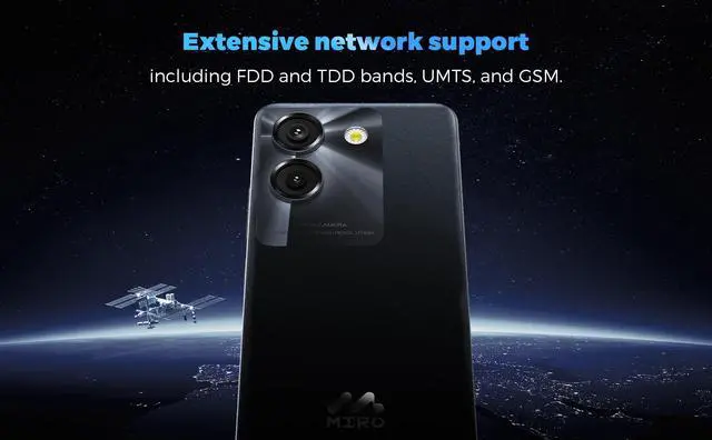 Alt view image 6 of 7 - Miro A67 Unlock 8Core Android 14GO 6.75''HD Large Screen Smartphone with Expandable Storage 1TB