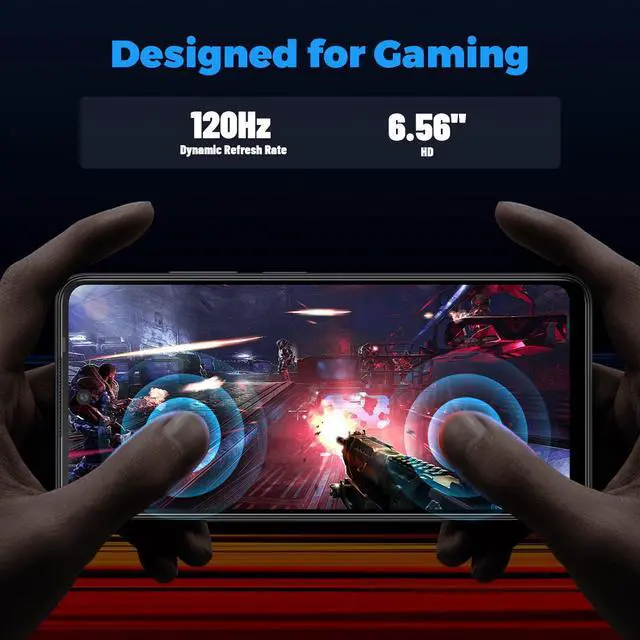 Alt view image 4 of 7 - FOXX G1 Gaming Smartphone Unlocked 4G Cellphone 6.56'' HD Display 120Hz 50MP Camera Android 14 Smartphone 8+256GB 5000mAh Battery Fast Charging Andriod Phone, Unlock Smart Phone, 4G Dual SIM, GPS