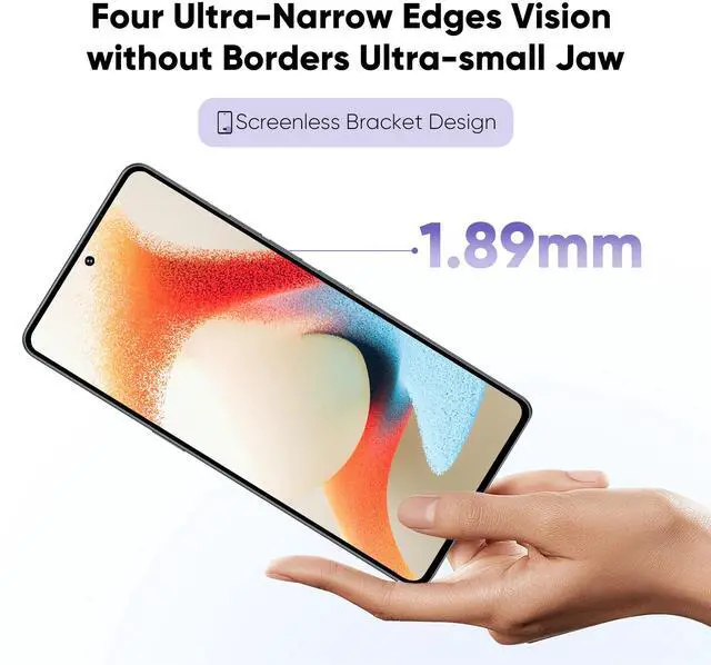 Alt view image 7 of 7 - FOXX S13 5G Cell Phone, Android 14 Unlocked Phones, 12GB +256GB TF Expand, 5G Dual SIM, 108MP Camera, 6.67" HD+ 120Hz Display,  Fingerprint Unlock, 5000mAh Android Phone