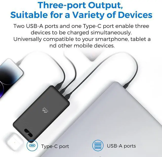 Alt view image 4 of 7 - MIRO Power Bank B7: Compact Powerhouse for On-the-Go Charging 10000mAh