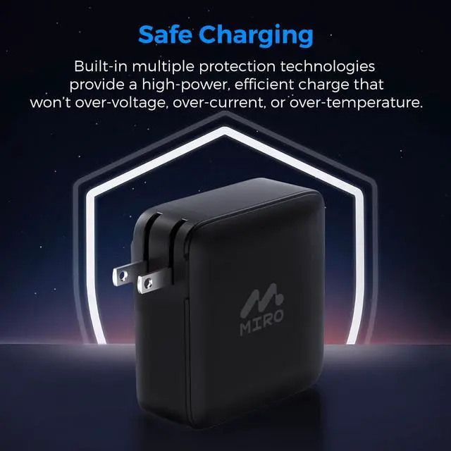 Alt view image 5 of 6 - MIRO D7 GaN PD3.1 3C1A 200W Wall Charger
