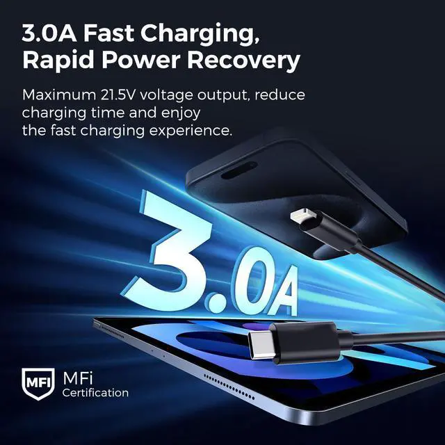 Alt view image 3 of 5 - MIRO U1-U4 Data Cables | Fast Charging for Apple & Type - C Devices | MFi & Smart Chip Protection