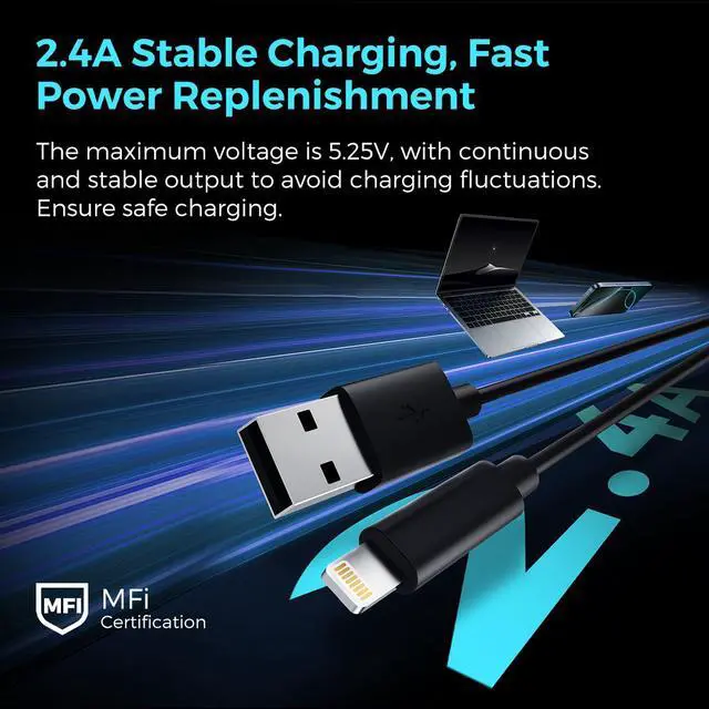 Alt view image 3 of 5 - MIRO U1-U4 Data Cables | Fast Charging for Apple & Type - C Devices | MFi & Smart Chip Protection