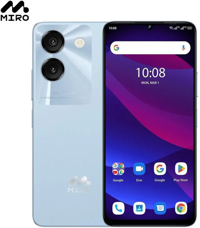 Main image of MIRO C67 Unlocked Smartphone - 6.75" HD+ 90Hz Display, MediaTek Helio G36 8 - Core, 4900mAh Battery