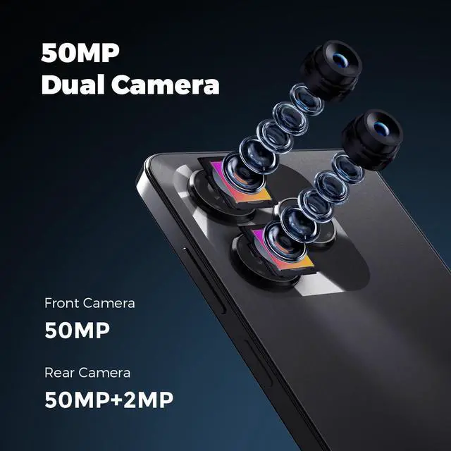 Alt view image 4 of 7 - MIRO C1 Unlocked 4G Cellphone 6.56'' 50MP Camera Android 14 Smartphone 4+128GB 5000mAh Battery Unlock Smart Phone