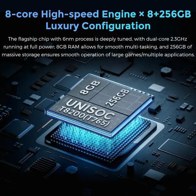 Alt view image 4 of 6 - MIRO S69 Pro 6.9" 120Hz Phone 5G Network 8+256GB 50MP Camera 5000mAh Battery Green