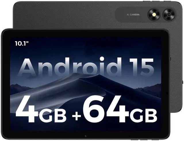 Main image of Foxxd C10 Pro Unlocked Android 15 All-in-One Smart Tablet 10.1" HD Display 8MP Camera 4GB+64GB Quad-Core 5000mAh Battery
