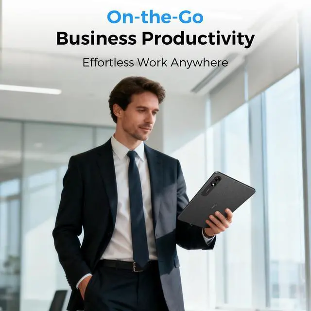 Alt view image 5 of 7 - Foxxd C10 Pro Unlocked Android 15 All-in-One Smart Tablet 10.1" HD Display 8MP Camera 4GB+64GB Quad-Core 5000mAh Battery