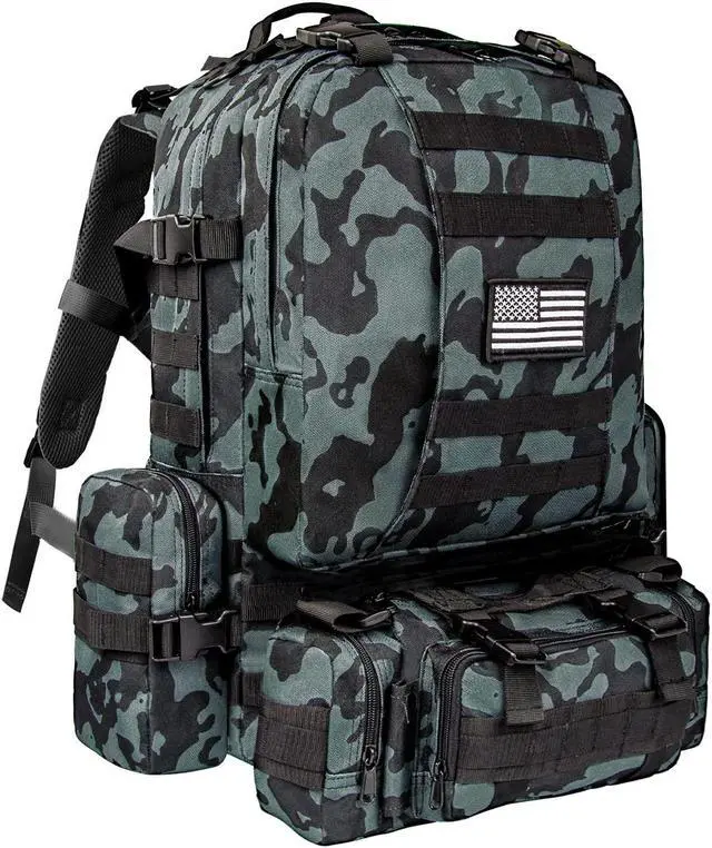Main image of Tactical Backpack Military Army Rucksack 60L Large Assault Pack Detachable Molle Bag