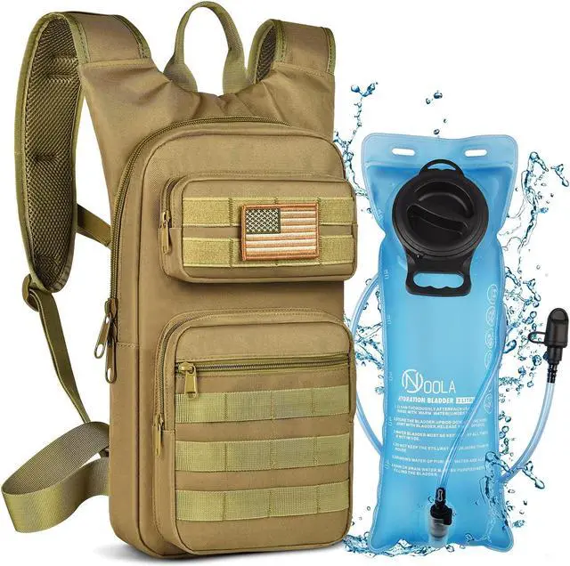 Main image of Hydration Backpack with 3L TPU Water Bladder, Tactical Molle Water Backpack for Men Women, Hydration Pack for Hiking, Biking, Running and Climbing