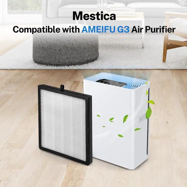 Alt view image 2 of 6 - True Hepa Replacement Filter Fits G3 Air Filter,Compatible with AMEIFU G3 Air Purifier(Sferf-30) and VEWIOR A3 Air Purifier,3-in-1 H13 True Hepa Filter Replacement,2 Pack