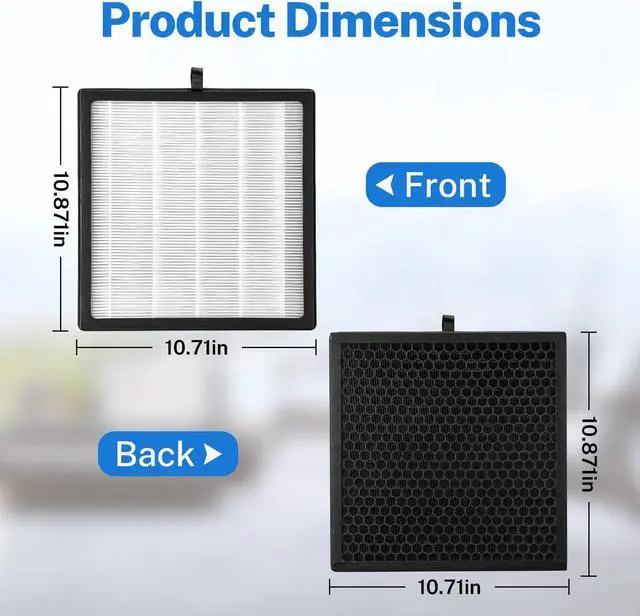 Alt view image 6 of 6 - True Hepa Replacement Filter Fits G3 Air Filter,Compatible with AMEIFU G3 Air Purifier(Sferf-30) and VEWIOR A3 Air Purifier,3-in-1 H13 True Hepa Filter Replacement,2 Pack