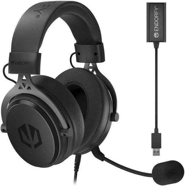 Main image of ENDORFY VIRO Plus USB, Gaming over-ear headphones, USB 7.1 sound card, detachable microphone and cable, Soft memory foam earpads plus extra fabric pair, EY1A001