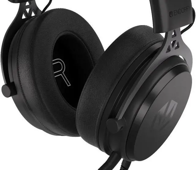 Alt view image 7 of 8 - ENDORFY VIRO Plus USB, Gaming over-ear headphones, USB 7.1 sound card, detachable microphone and cable, Soft memory foam earpads plus extra fabric pair, EY1A001