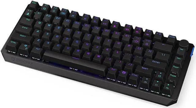 Main image of ENDORFY Thock 75% Wireless Red, wireless gaming mechanical keyboard, USB Type C/Bluetooth/2.4Ghz, Hot-swappable switches, PBT keycaps, RGB Backlit, Kailh Box Red, 82 keys, EY5A073
