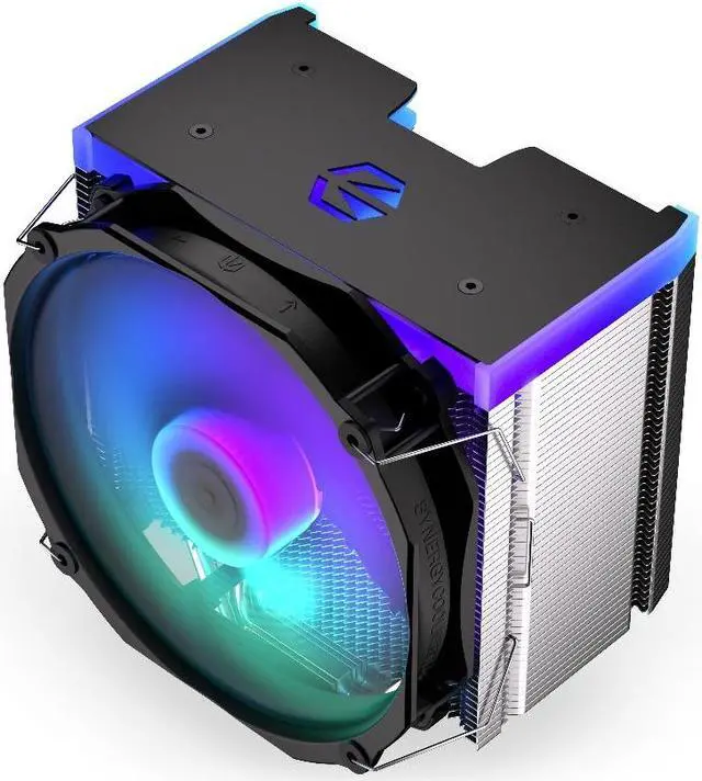 Alt view image 2 of 9 - ENDORFY Fortis 5 ARGB, high performance CPU cooler, 140 mm PWM ARGB Fluctus fan, compatible with AM5, AM4, LGA1700, LGA1200, LGA1150 etc., TDP 220W, EY3A010
