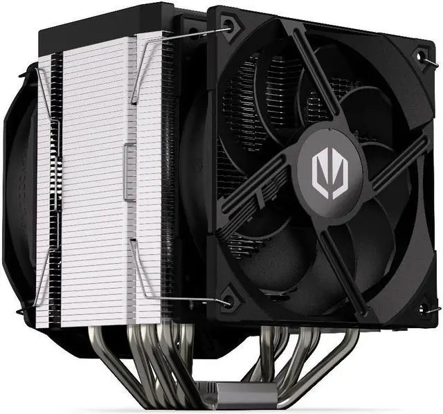 Alt view image 4 of 9 - ENDORFY Fortis 5 Dual Fan, high performance CPU cooler, 140 mm and 120 mm Fluctus fans, compatible with AM5, AM4, LGA1700, LGA1200, LGA1150 etc., TDP 220W, EY3A009